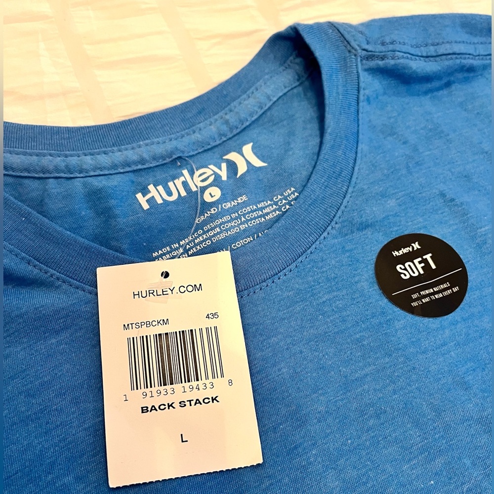 Super soft Hurley Tee NWT